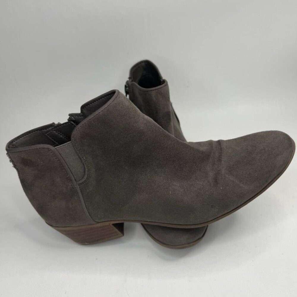 Circus Sam Edelman Preston Ankle Low Heel Booties Side Zip Faux Suede Size 7‎